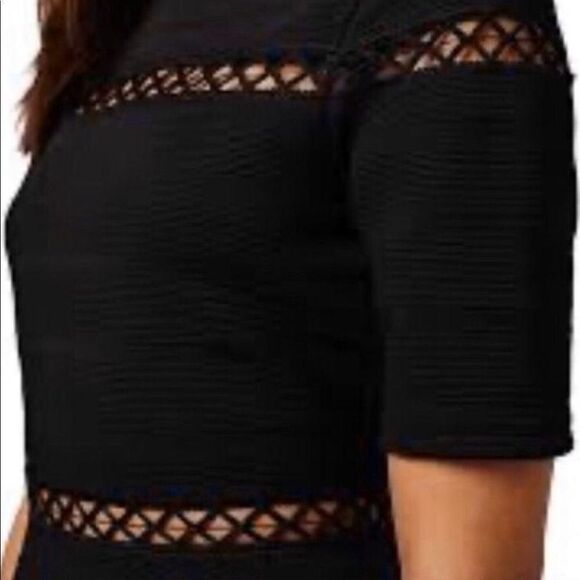 TopShop Black Cut Out A Line Dress - Picture 2 of 13